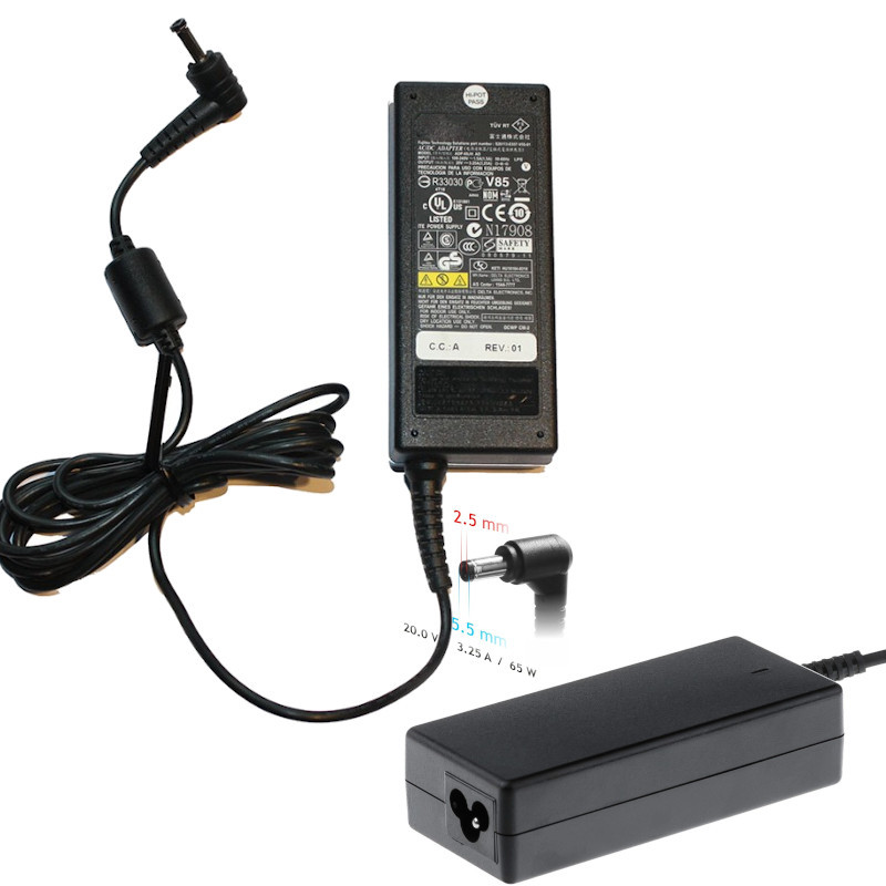 Chargeur Fujitsu 20V 3.25A 5.5mm*2.5mm 50-60Hz