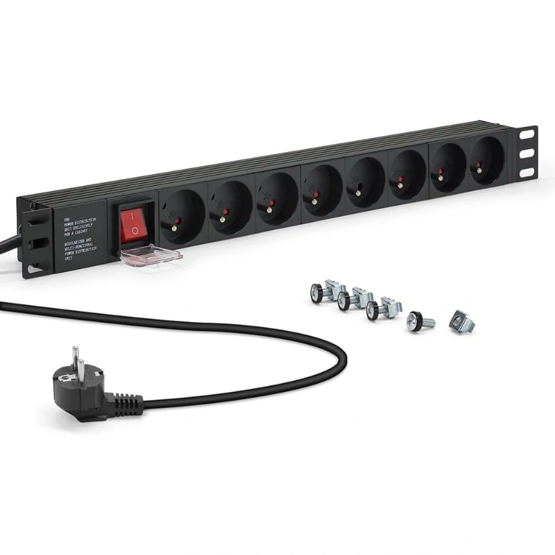 Bandeau d’alimentation 8 ports rack 19 4