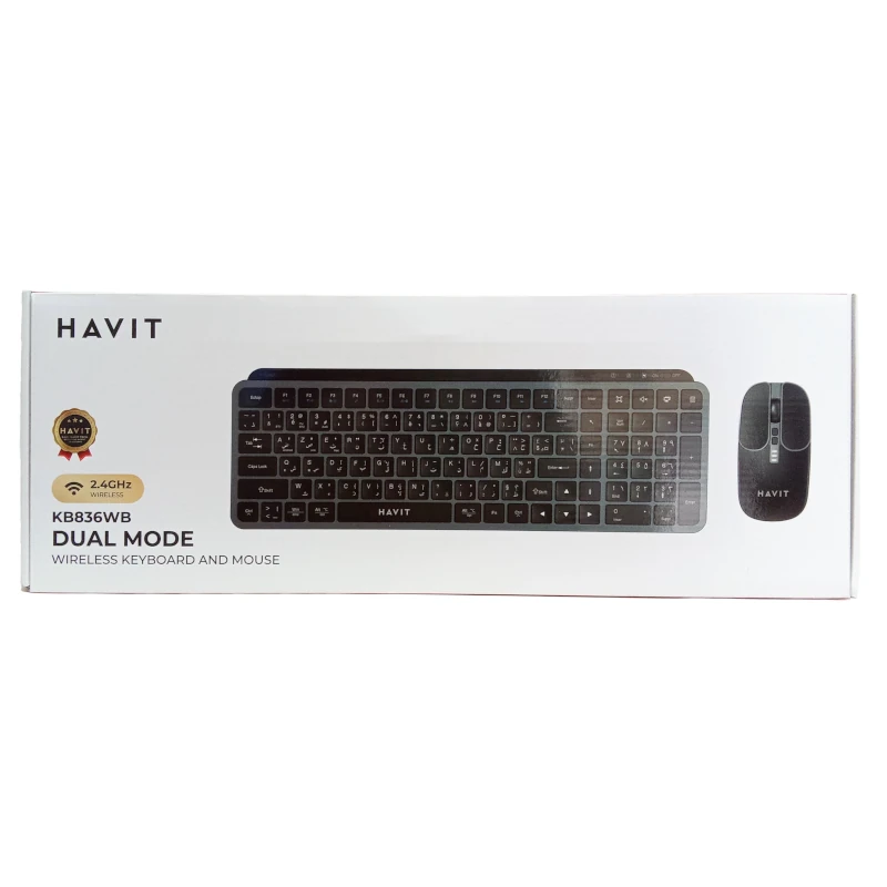 Combo Clavier Souris KB836WB Havit Sans fil 2.4GHz image 01