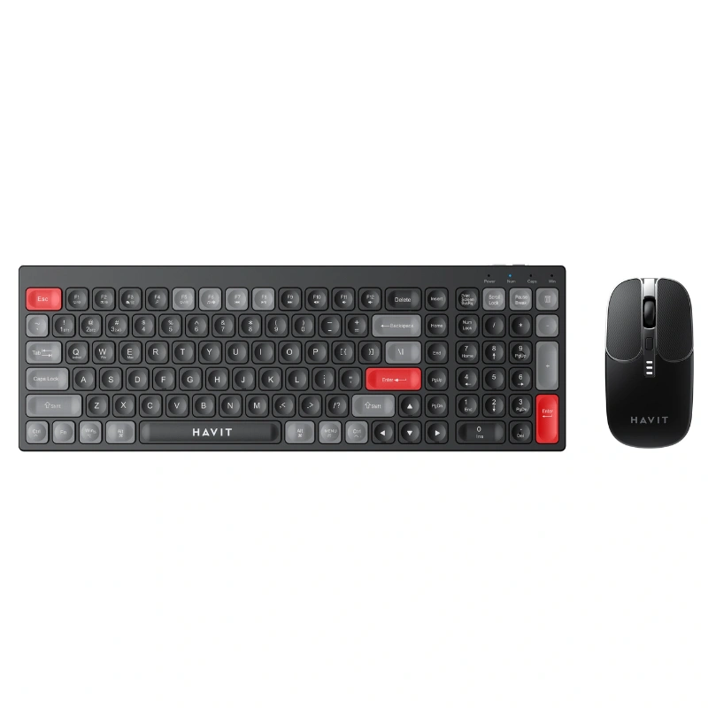 Combo Clavier + Souris Sans Fil HAVIT KB830W 2