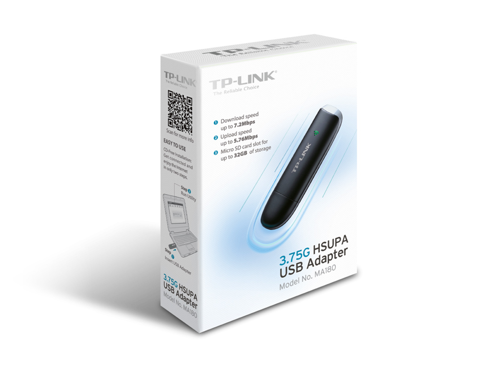 Adaptateur USB 3G/3.75G HSUPA TP-LINK MA180
