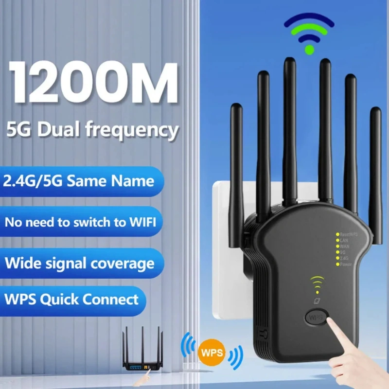 Répéteur WiFi AC1200 Mbps Dual Band 6