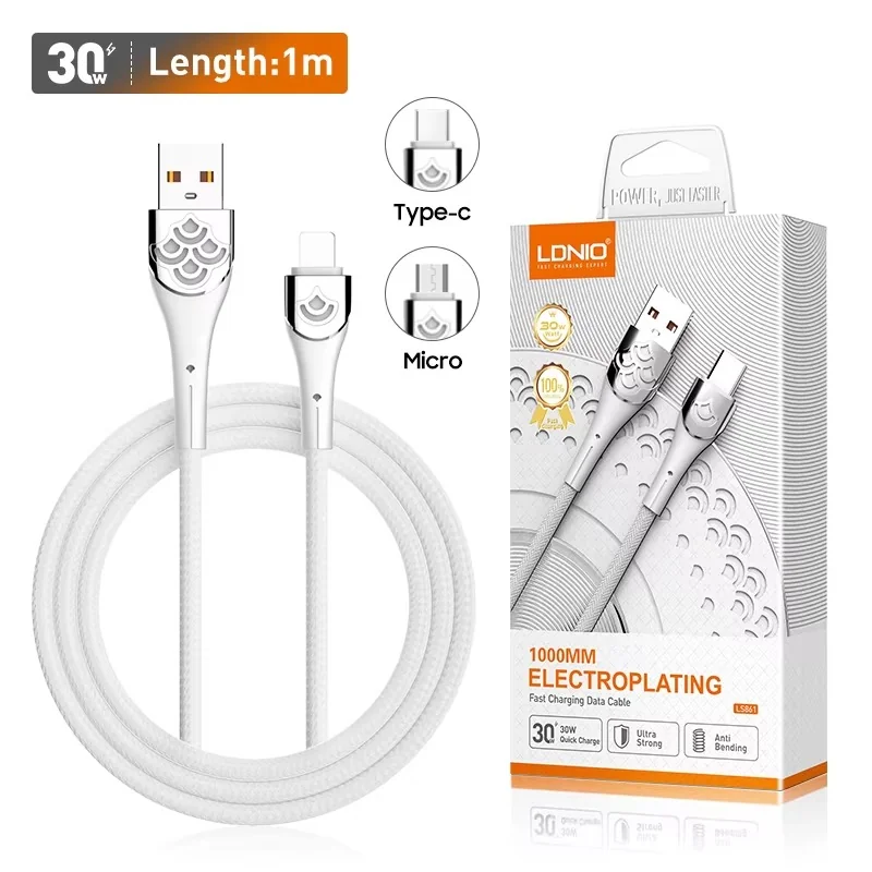 câble ldnio siyoteam ls861 type c usb charge rapide et transfert de données